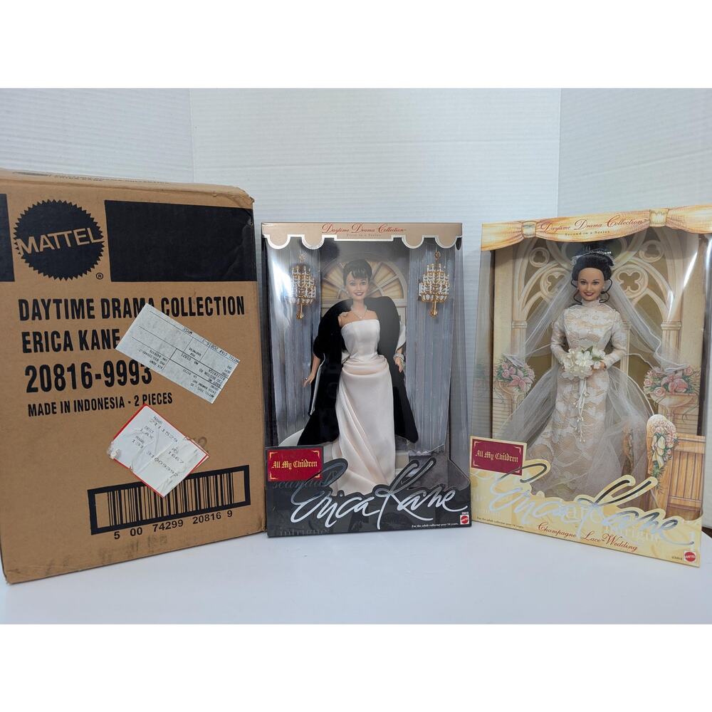 Erica Kane All My Children Soap Opera Barbie Lot Original Shipping Box Mattel